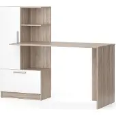 Vicco Schreibtisch Tomy Sonoma/Weiß 150 x 59 cm, Model 39697