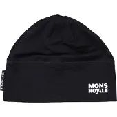 Mons Royale Tech Merino Under Helmet Beanie black (1) OS