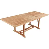 Garden Pleasure Gartentisch SOLO - Teak Massivholz - ausziehbar