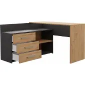 Top E Shop Topeshop DANY ANT/ART KPL, Ecke, L-Form, Partikelbord, Partikelbord, Gaming, Homeoffice, Büro, Matt