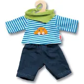 Heless Puppenbekleidung Jeans mit Streifenhemd 28-35 cm