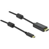 DeLOCK Aktives USB Type-C zu HDMI Kabel (DP Alt Mode) 4K 60 Hz 1 m