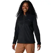 Columbia - Women's Benton Springs 1/2 Snap Pull Over II - Fleecepullover Gr XXL schwarz