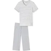Schiesser Schlafanzug "Casual Essentials" 2tlg., mit modisch umgeschlagenen Ärmeln
