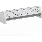 Bachmann DESK ws 2xUK 1xUSB A/C 22W 1xSchalter GST18 RAL9010