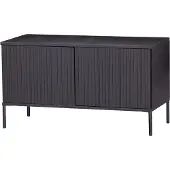 Woood new gravure tv-möbel 100 cm kiefer schwarz