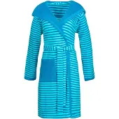 Esprit Bademantel Striped Hoody Turquoise Damen-XS