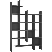 CALICOSY | Bücherregal Ismael Grijs MDF 122x188x25.5 cm | NADUVI