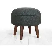 Atelier Del Sofa | Hocker Deff Samt grün Samt 45x43x45 cm | NADUVI