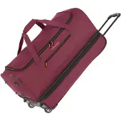 Travelite Basics Wheeled Duffle 70 Expandable dark red