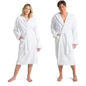 Möve Unisex-Bademantel "Superwuschel Kapuze, ideal für Sauna & Spa, Hotelbademantel", (1 St.), in Uni