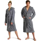 Möve Unisex-Bademantel "Superwuschel Kapuze, ideal für Sauna & Spa, Hotelbademantel", (1 St.), in Uni