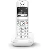 Gigaset AS690, Analoges/DECT-Telefon, Kabelloses Mobilteil, Freisprecheinrichtung, 100 Eintragungen, Anrufer-Identifikation, Weiß