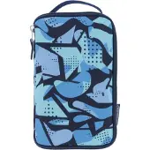 Herlitz 2 Go CamoBlue, Weiches Federmäppchen, Polyester, Blau, Muster, Reißverschluss, Kind