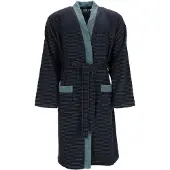 Esprit Bademantel Double Stripe Men Navy Blue-M