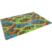 Pergamon Kinder Spiel Strassen Teppich Dino Welt