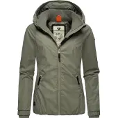 Ragwear Outdoorjacke "Dizzie" mit Kapuze Wasserdichte Übergangsjacke mit großer Kapuze