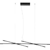 Nova Luce RACCIO LED Pendelleuchte Schwarz 27W Warmweiss 115x53x200cm dimmbar 9695213