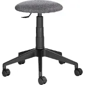 Leyform Hocker SALOON, anthrazit, Stoffbezug, ø 390 x H 480 – 570 mm