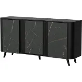 Cama VOLARE Kommode 151 x 39 x 75 cm schwarz/san sebastian