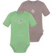 Normani 2er Set Baby Merino Body Kurzarm „Tauranga" - 9293