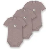 Normani 3er Set Baby Merino Body Kurzarm „Tauranga" - 9291