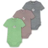 Normani 3er Set Baby Merino Kurzarmbody „Tihoi" - 9323