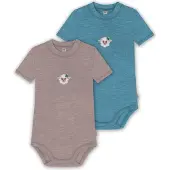 Normani 2er Set Baby Merino Kurzarmbody „Tihoi" - 9321