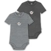 Normani 2er Set Baby Merino Kurzarmbody „Tihoi" - 9321