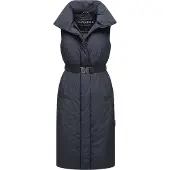 NAVAHOO Steppweste "Longweste Abendlied XIV", Damen, Gr. XS, blau (navy), Obermaterial: 100% Polyester Pol. recyc.. Futter: 100% Polyester Pol. recyc.. 100% Polyester Pol. recyc.., Westen Steppweste