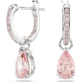 Swarovski Orecchini con Cristallo Rosa Taglio a Pera