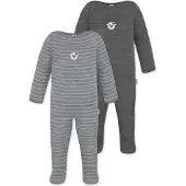 Normani 2er Pack MERINO Baby Merino Strampler „Levin" - 9413
