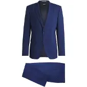 BOSS Slim-Fit Zweiteiler aus Stretch-Wolle Grösse 102
