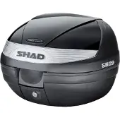 Shad Deckelcover für SH29 Topcase schwarz metallic lackiert Unisexneutral015 - Motorradzubehör - Motorradgepäck