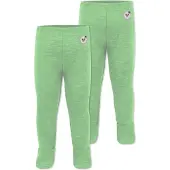 Normani 2er Pack Baby Merino Hose mit Füssen - 9537