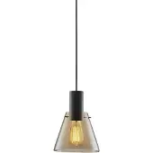 ISOLED Pendelleuchte, amber concave Glas, E27, 20cm, 50-300cm, exkl. Baldachin