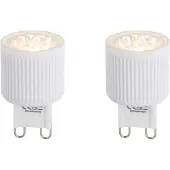 LUEDD 2er Set G9 24mm dimmbare LED-Glühbirnen 3W 300lm 2700K