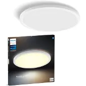 Philips White ambience Tento rundes WA LED-Deckenpanel 54,2 cm weiß, Bluetooth/Zigbee, Weiß, 2200 K, 6500 K, 25 W, 25000 h