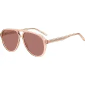 HUGO Sonnenbrille aus Acetat in Rosa mit Doppelsteg Grösse ONESI
