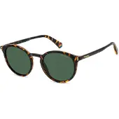 Polaroid PLD 6233/S Unisex-Sonnenbrille Vollrand Panto Kunststoff-Gestell, Havanna