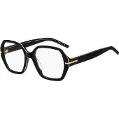 BOSS Brillenfassung aus schwarzem Acetat mit weißen Details Grösse ONESI