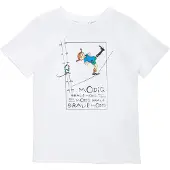 Peppi Pitkätossu Mutig T-Shirt, Weiß, 110-116
