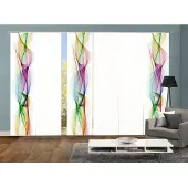 Home wohnideen Schiebegardine "BOLGE", bunt, B:60cm H:245cm, Polyester, Gardinen, Schiebegardine, DIGITALDRUCK
