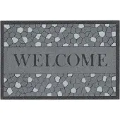 Pergamon In & Outdoor Fussmatte Rubber Flock Welcome
