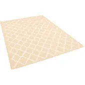 Pergamon In & Outdoor Teppich Flachgewebe Natur Valencia Honig Modern, Größe:80x150 cm