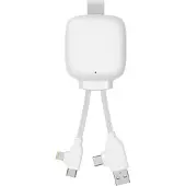 Xoopar , Powerbank mit Multikabel 3000mAh, Weiß