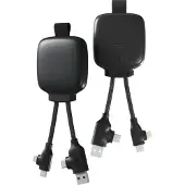 Xoopar , Powerbank mit Multikabel 3000mAh, Schwarz