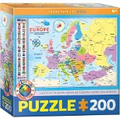 Eurographics Puzzle Karte von Europa 200 Teile