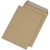 Mailmedia Versandtasche B4 haftklebend, ohne Fenster, braun