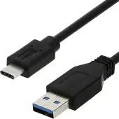 Avizar , USB-C auf USB Ladekabel (Aufladen und Synchronisierung) – 2Meter – Schwarz, Schwarz